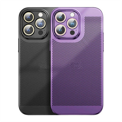 Neue Wärmeableitung Plating Fine Hole Protector Telefon Fall(hot)