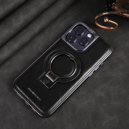 Luxuriöse Lederhülle mit unsichtbarem Ständer für das iPhone