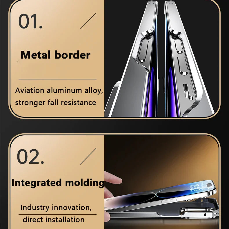 Suitable für iPhone 14/15 Serie Metall Anti Drop Telefon Fall【Kaufen Sie 2 und erhalten Sie kostenlosen Versand】