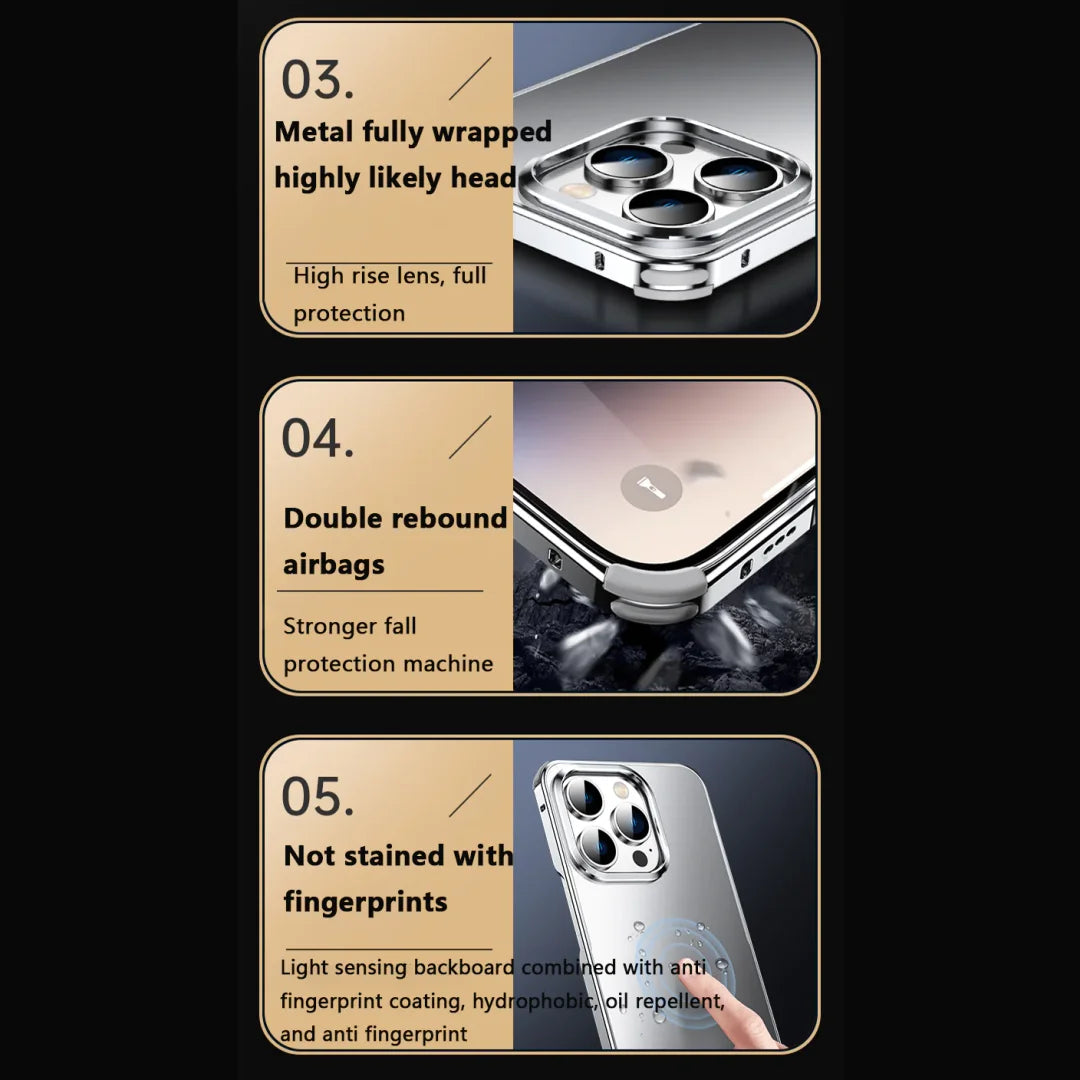 Suitable für iPhone 14/15 Serie Metall Anti Drop Telefon Fall【Kaufen Sie 2 und erhalten Sie kostenlosen Versand】