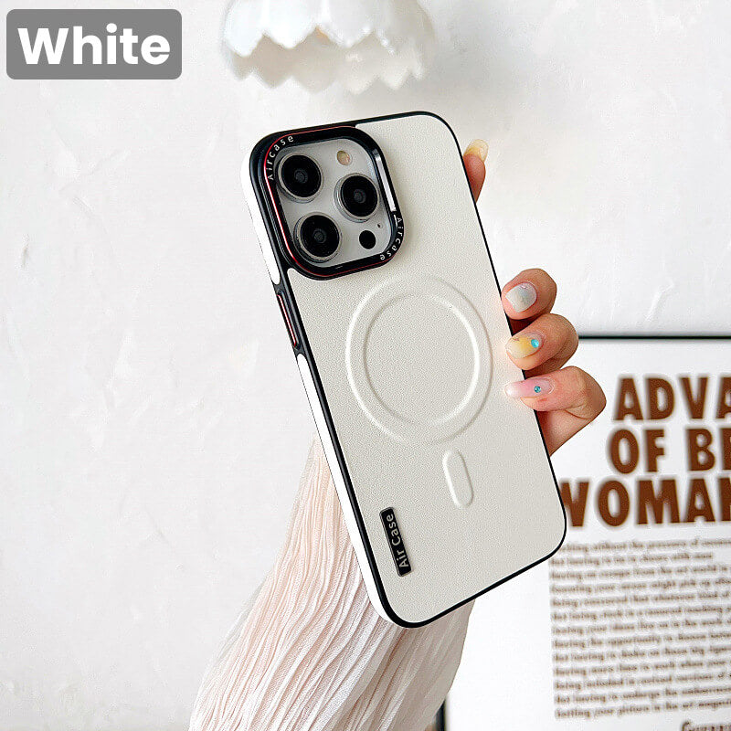 magnetische Handyhülle aus Leder für iPhone-Serie